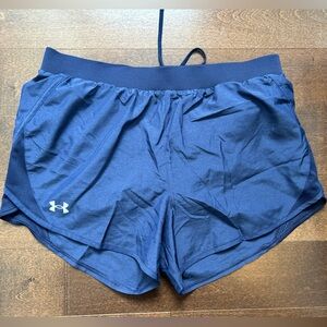 Under Armour Navy Blue Women's Athletic Running Shorts